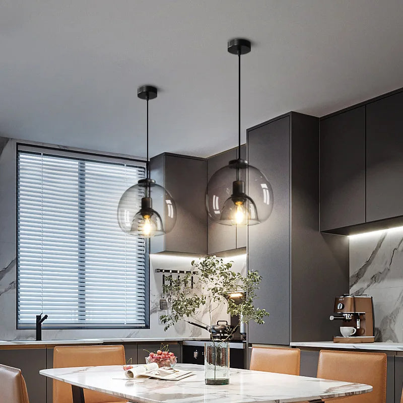 Handgeblazen Glazen Hanglamp Voor Thuis en Kantoor Verlichting
