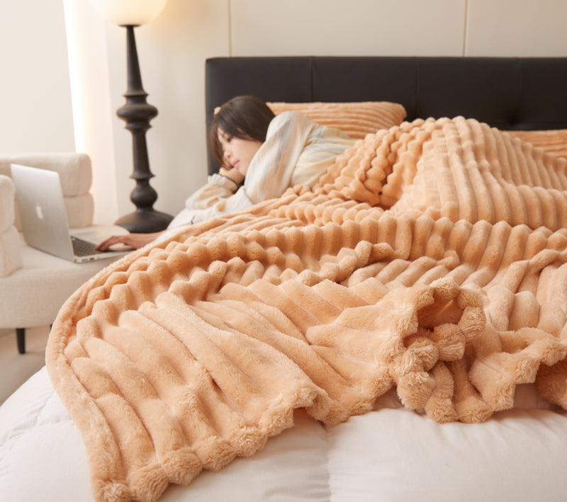 Fleece Deken voor Winterdagen Thuis Kantoor