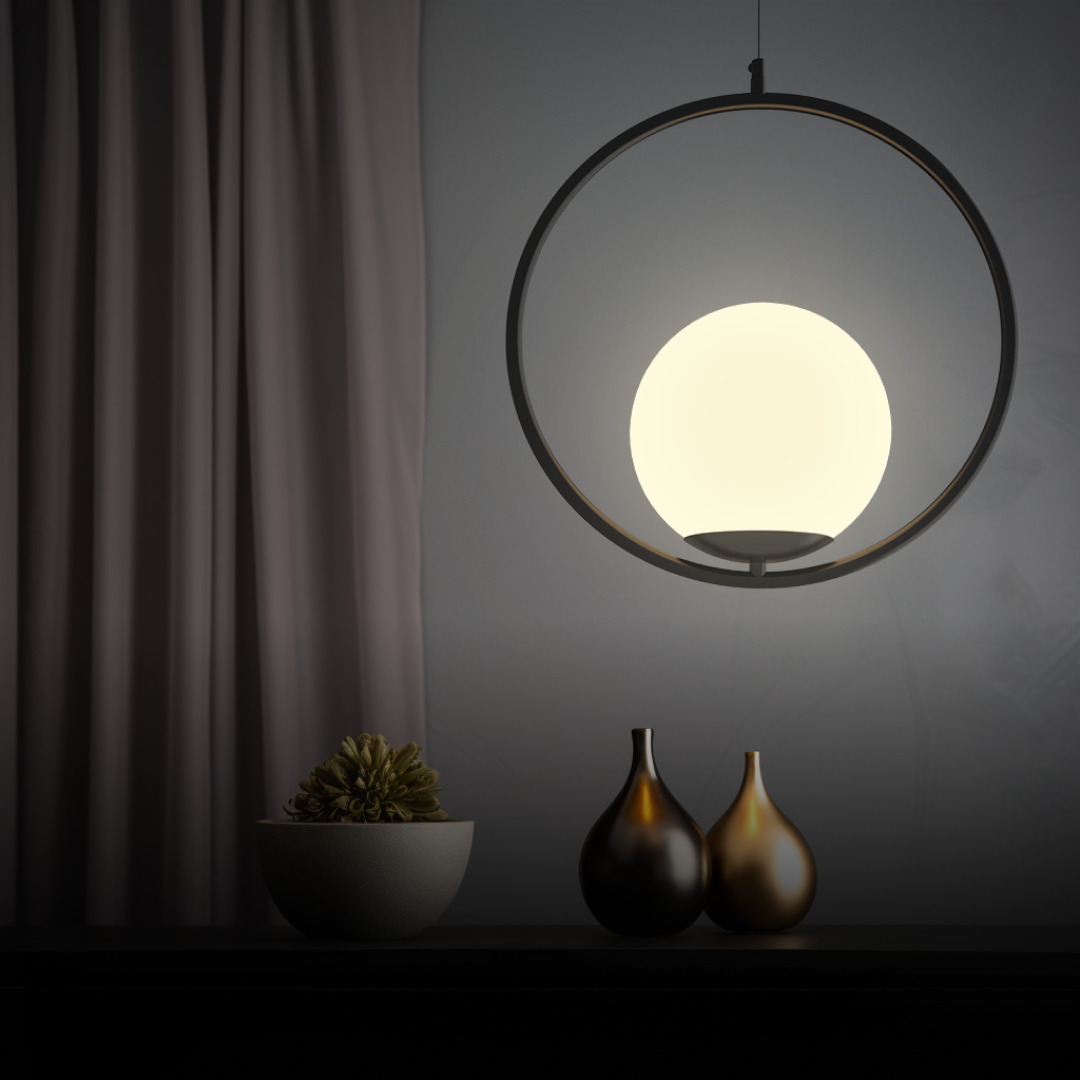 LED Hanglamp Warm Wit Gouden Afwerking Ceiling Light