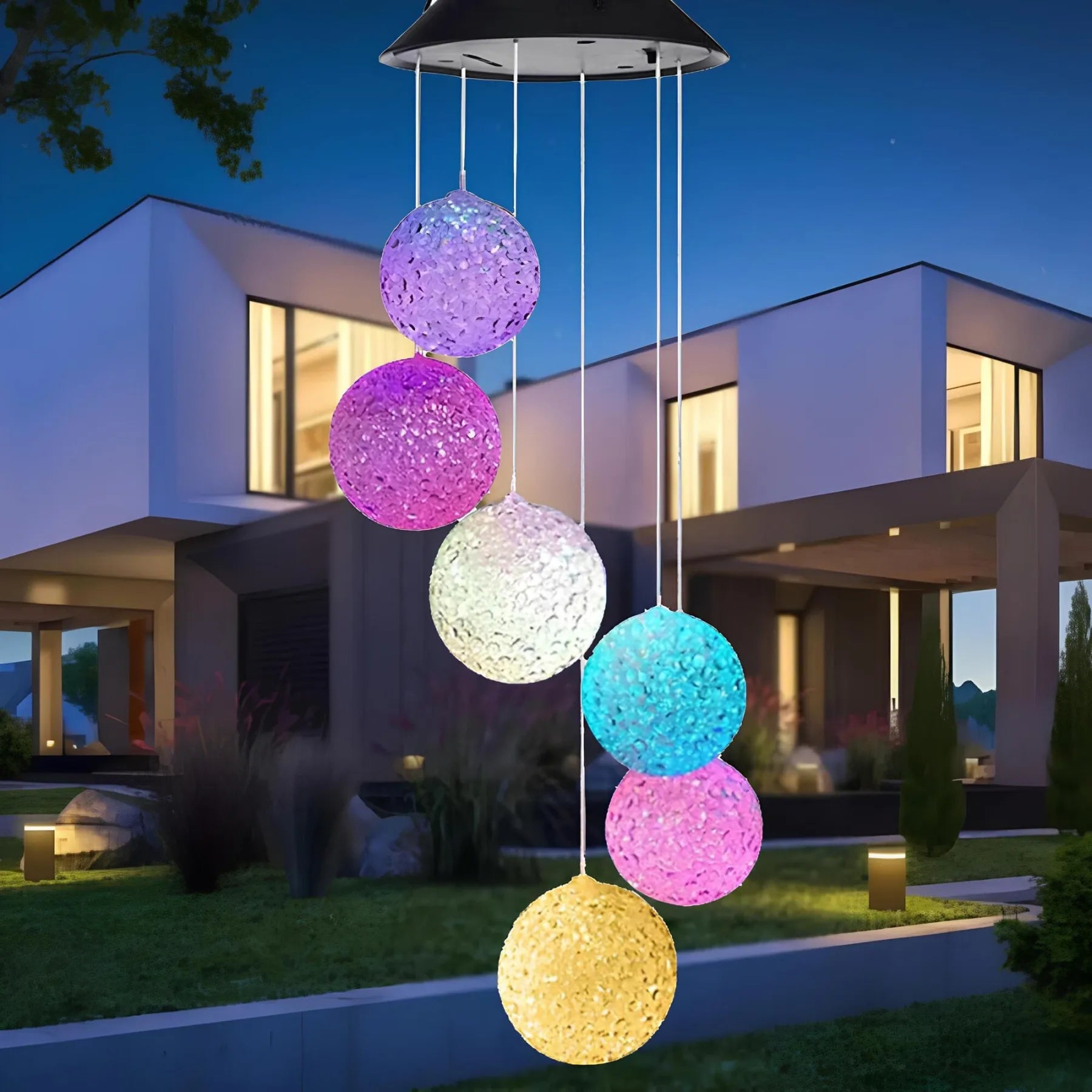 Zonnebloem Sfeerlampen Windgong Tuin Decoratie Buiten Sfeer