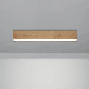 LED Plafondlamp Flush Mount Hout rond