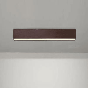 LED Plafondlamp Flush Mount Hout rond