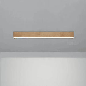 LED Plafondlamp Flush Mount Hout rond