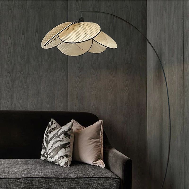 Vloerlamp Riet voor Woonkamer Verlichting
