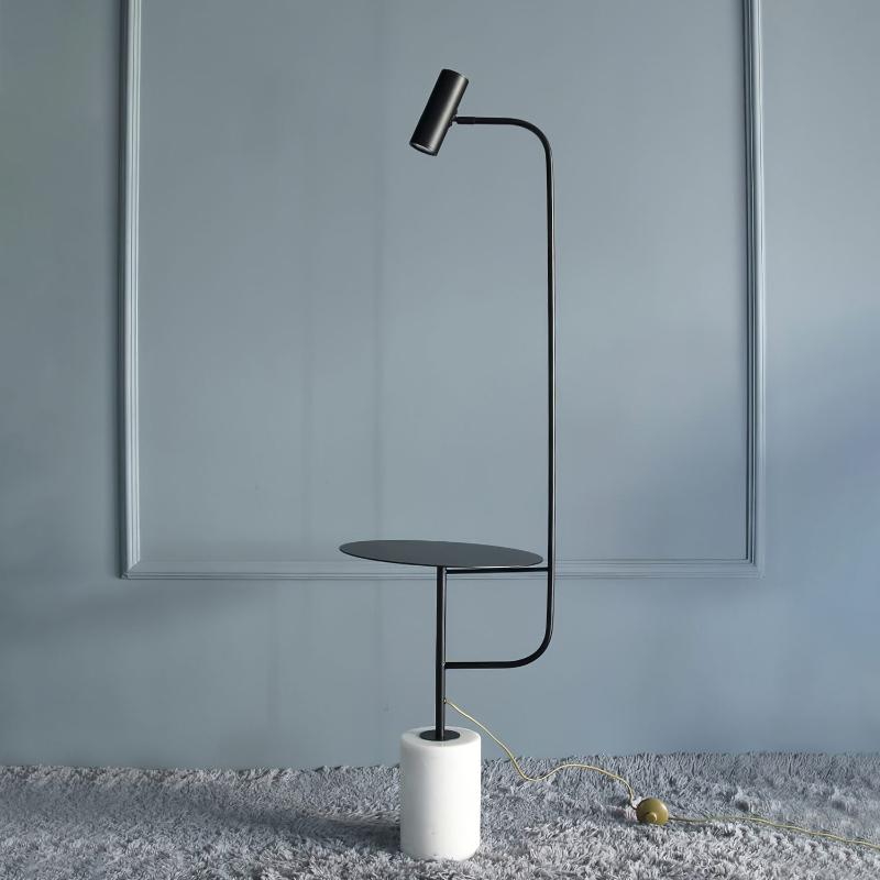 Vloerlamp met Bijzettafel voor Thuis en Kantoor