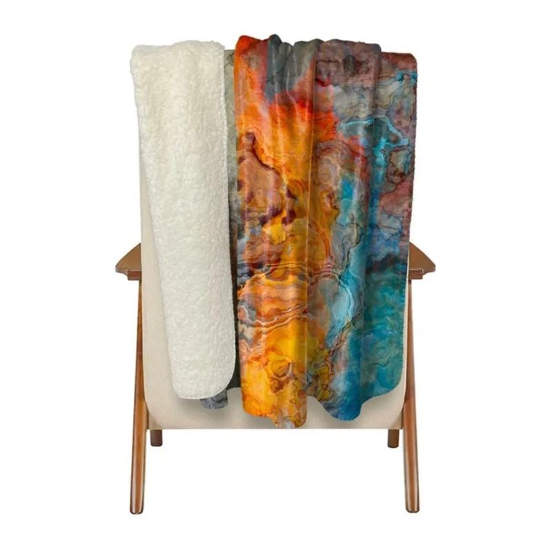 Fleece Dekentje Abstract Ontwerp Woondecoratie