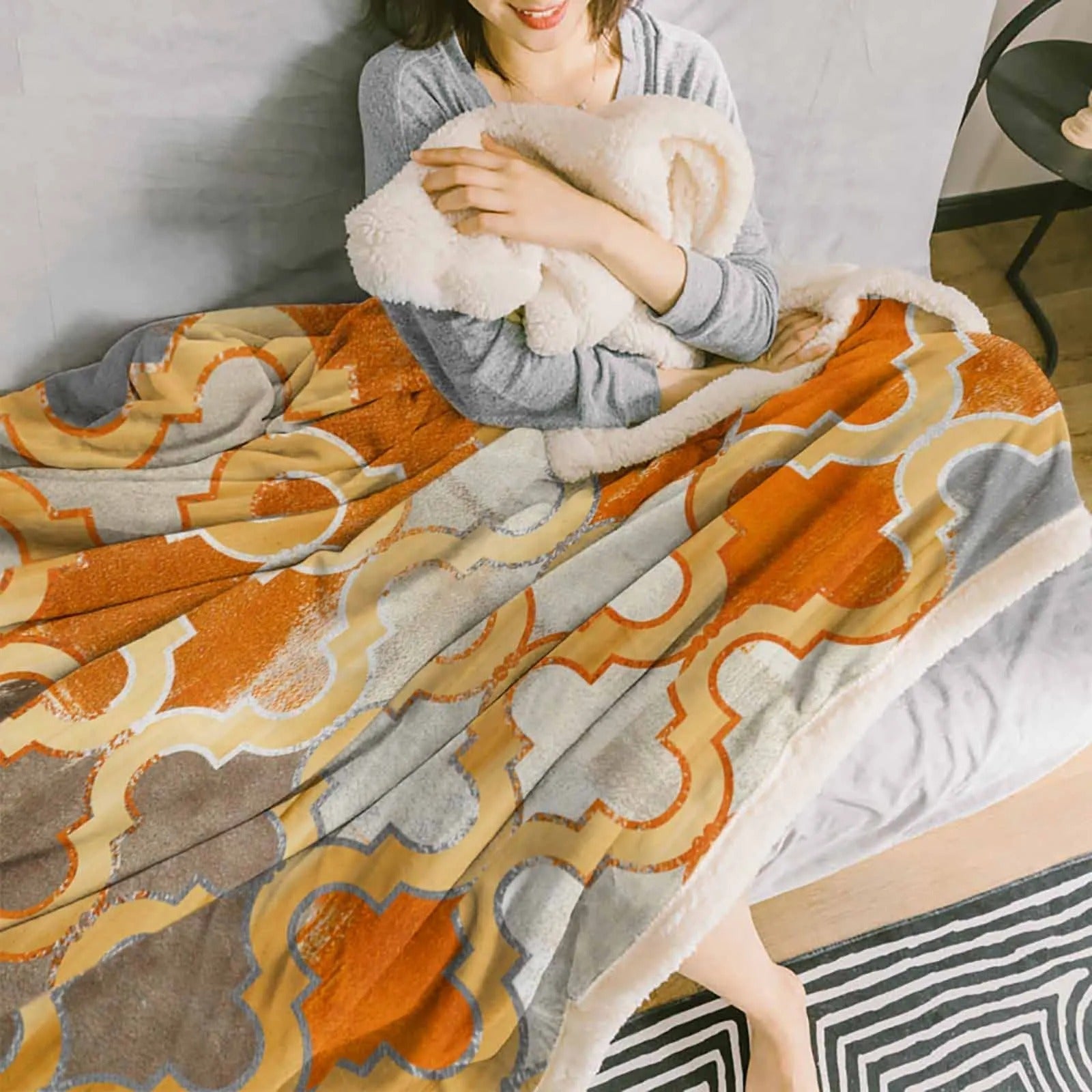 Cashmere Deken Marokkaanse Stijl Woondecoratie