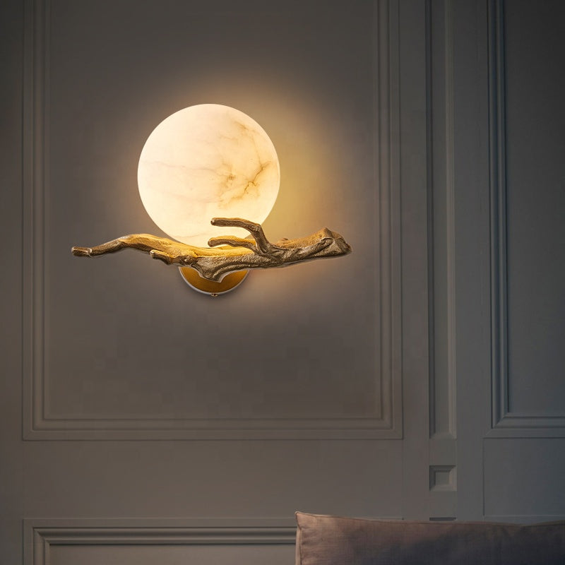 Koper en Marmeren Wandlamp LED voor Wandverlichting