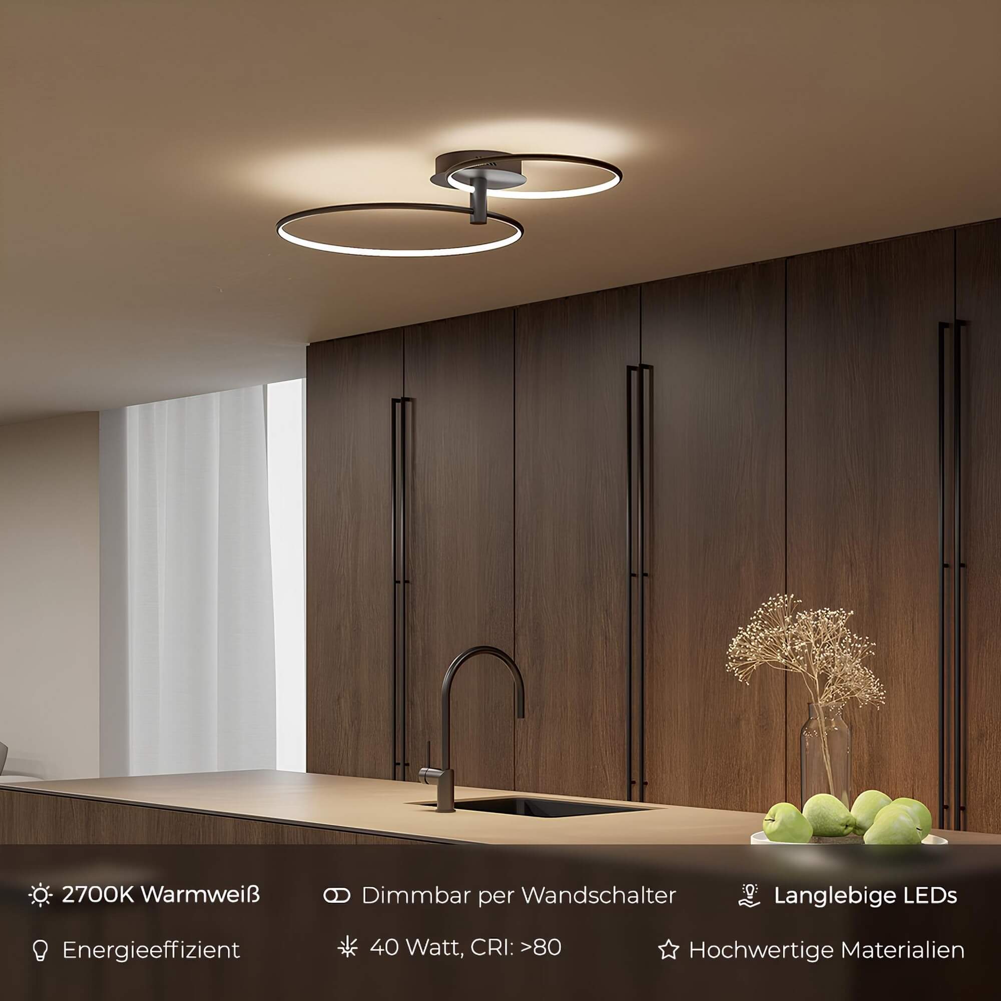 LED Plafondlamp Dimbaar Flush Mount Rond