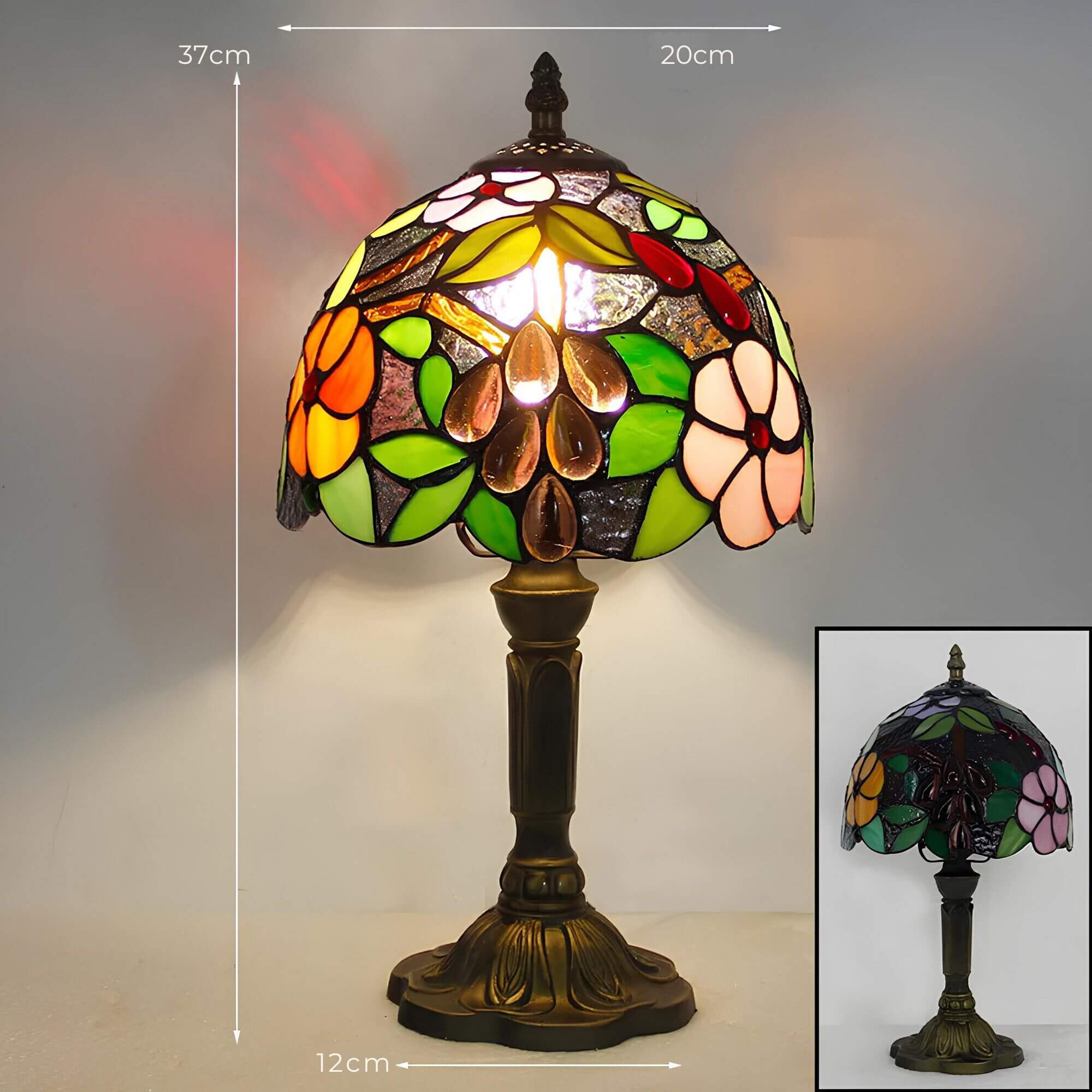 Gevelde Glas Tafellamp Luminieuze Verlichting Accent