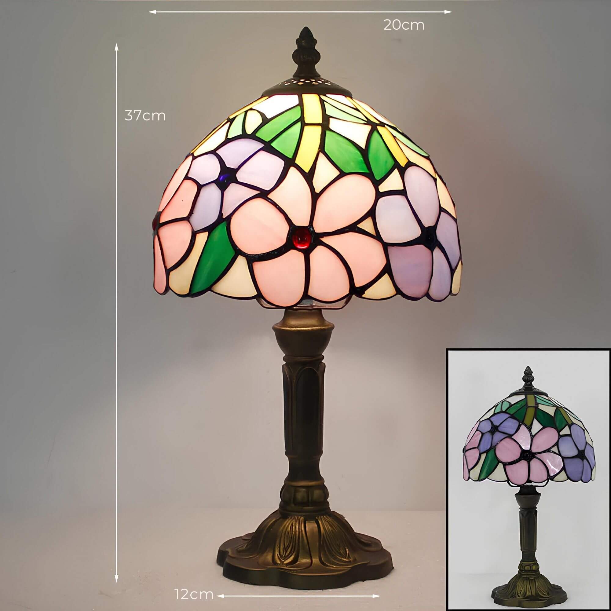Gevelde Glas Tafellamp Luminieuze Verlichting Accent