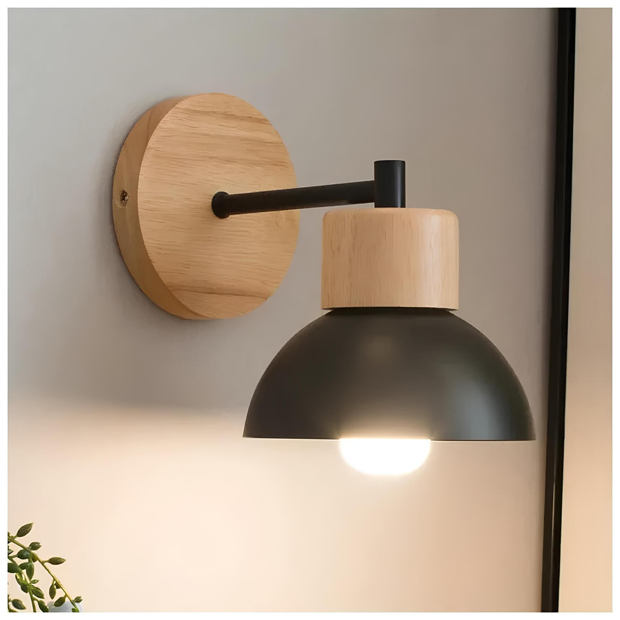Wandlamp Hout Scandinavisch Stijl voor Thuis en Kantoor Decor