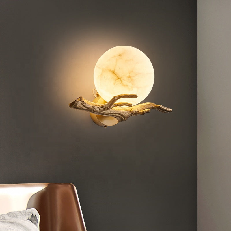 Koper en Marmeren Wandlamp LED voor Wandverlichting