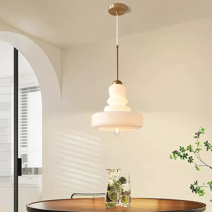 Bauhaus Hanglamp Pompoen Glazen Armatuur LED plafondlamp