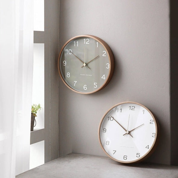Houten Wandklok Circulair voor Thuis en Kantoor Decor
