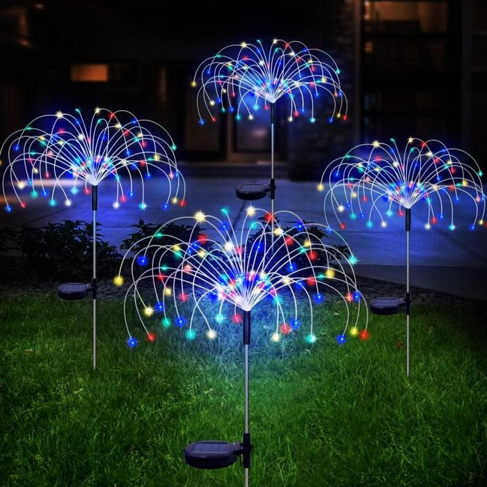 Zonne-energie Tuinlamp Vuurwerkstijl Buitendecoratie