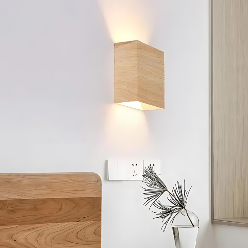 Houten Wandlamp LED voor Thuis en Kantoor