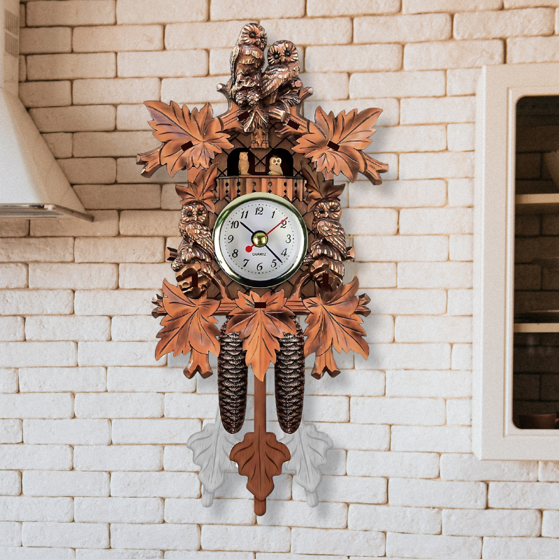 Wandklok Hout Vintage voor Woondecoratie Kantoorstijl