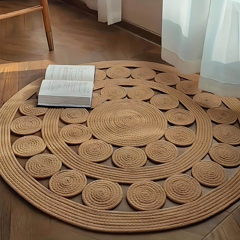 Antislip Ronde Tapijt voor Woondecoratie en Kantoor
