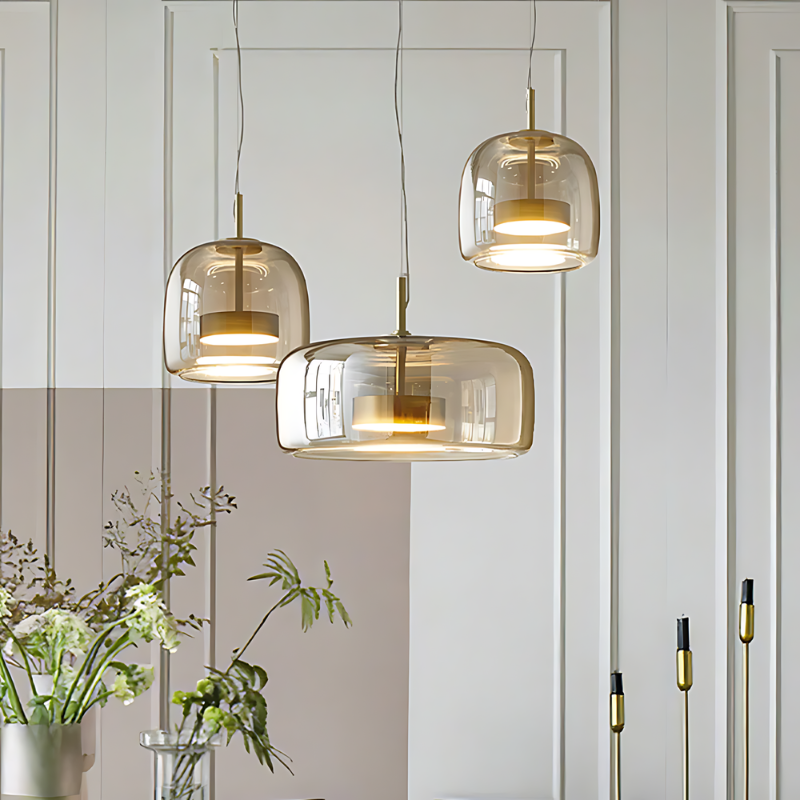 LED Hanglamp voor Slaapkamer  Pendant Light Glas en Metaal