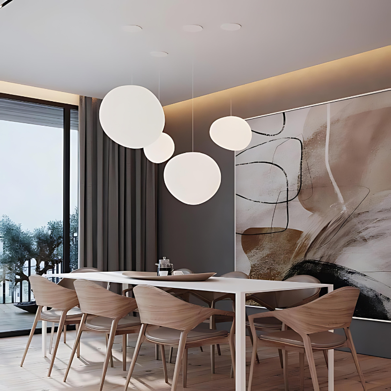 Hanglamp Kiezel Glazen voor Thuis en Kantoor Decor