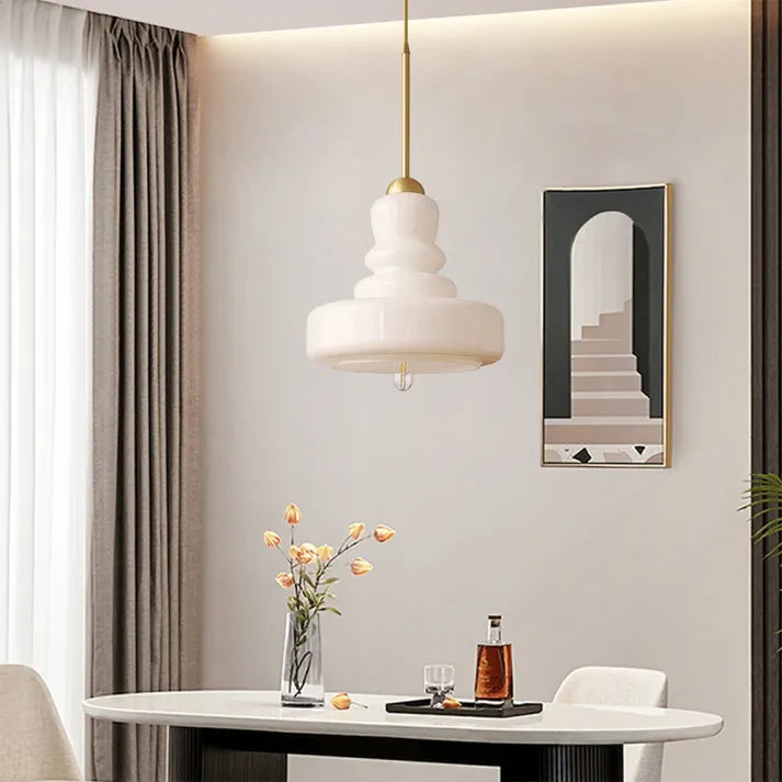 Bauhaus Hanglamp Pompoen Glazen Armatuur LED plafondlamp