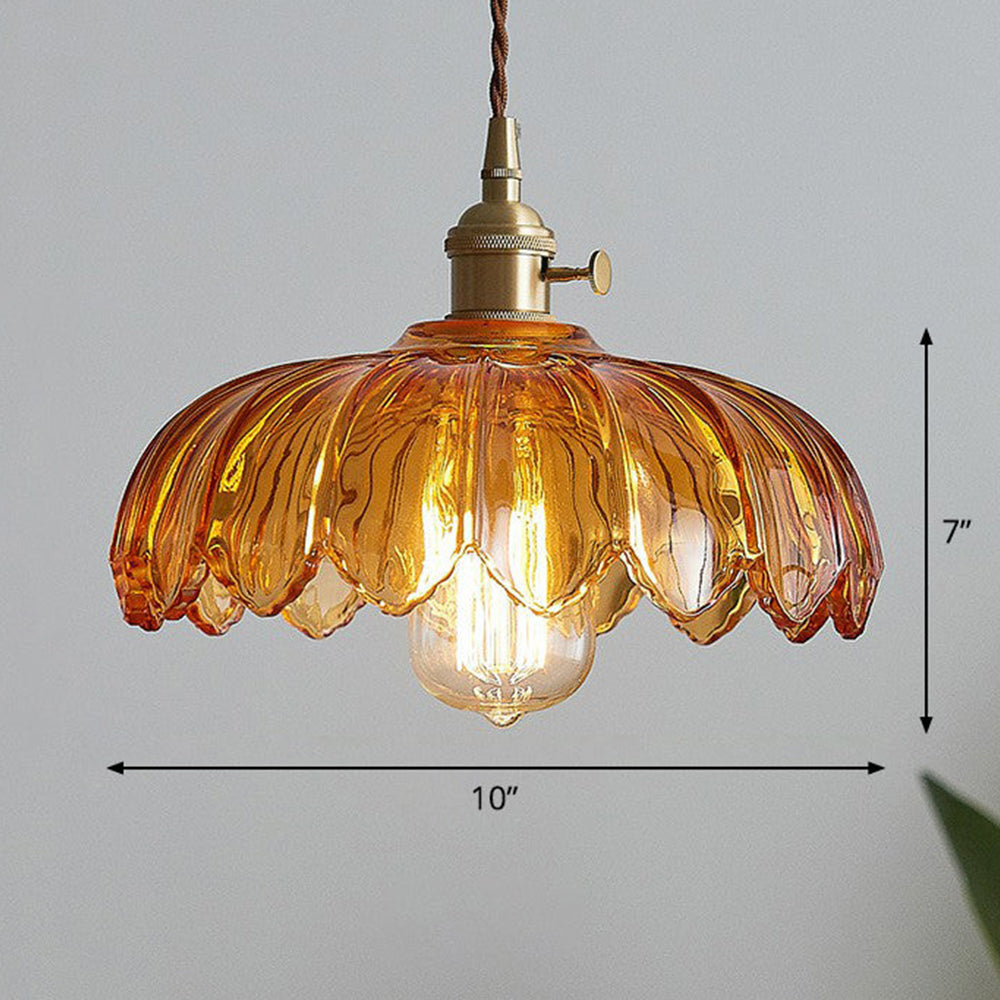 Bloemvormige Glazen Hanglamp LED voor Thuis en Kantoor