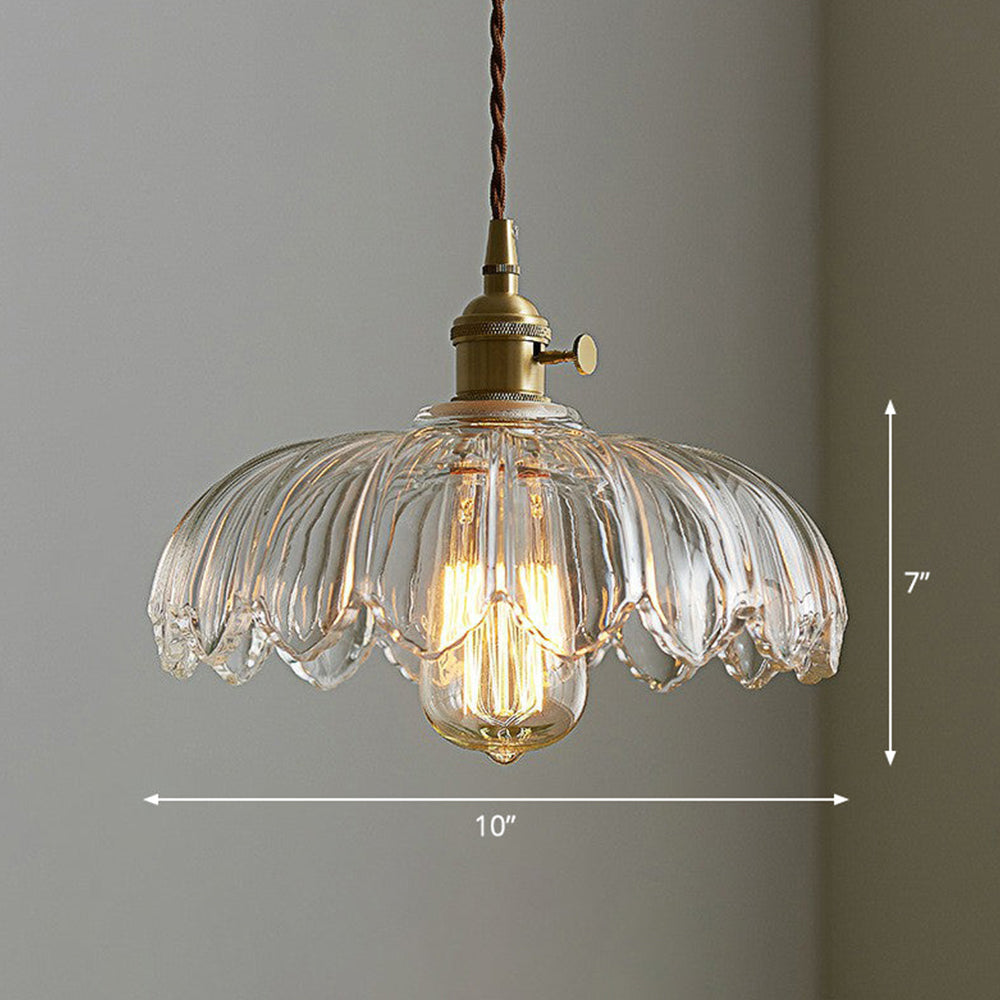 Bloemvormige Glazen Hanglamp LED voor Thuis en Kantoor