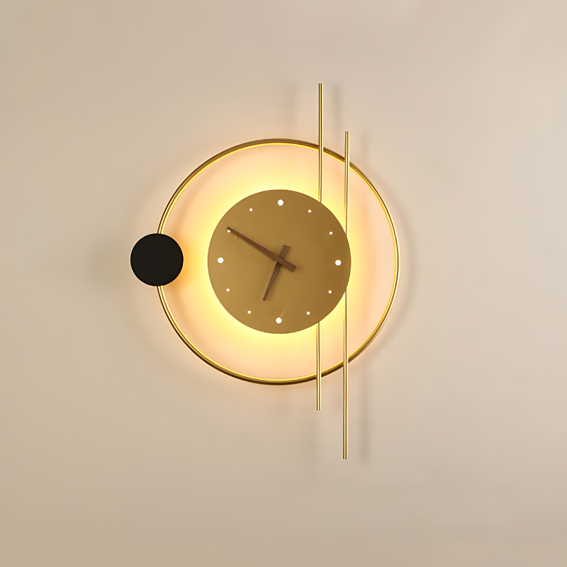 Wandklok Metal met LED Verlichting voor Thuis en Kantoor