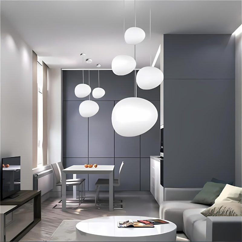 Hanglamp Kiezel Glazen voor Thuis en Kantoor Decor