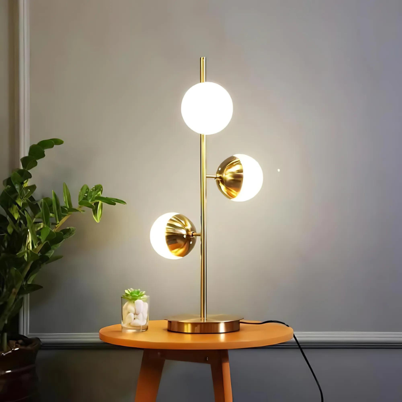 LED Tafel- en Vloerlamp met Glazen Ballen voor Woondecoratie