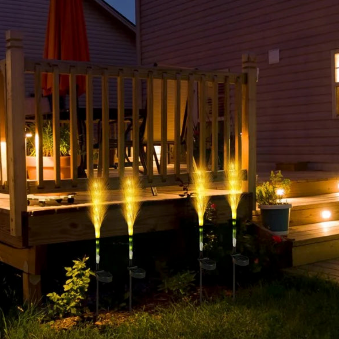 Zonne-energie Tuinverlichting Glasvezel Buitenverlichting