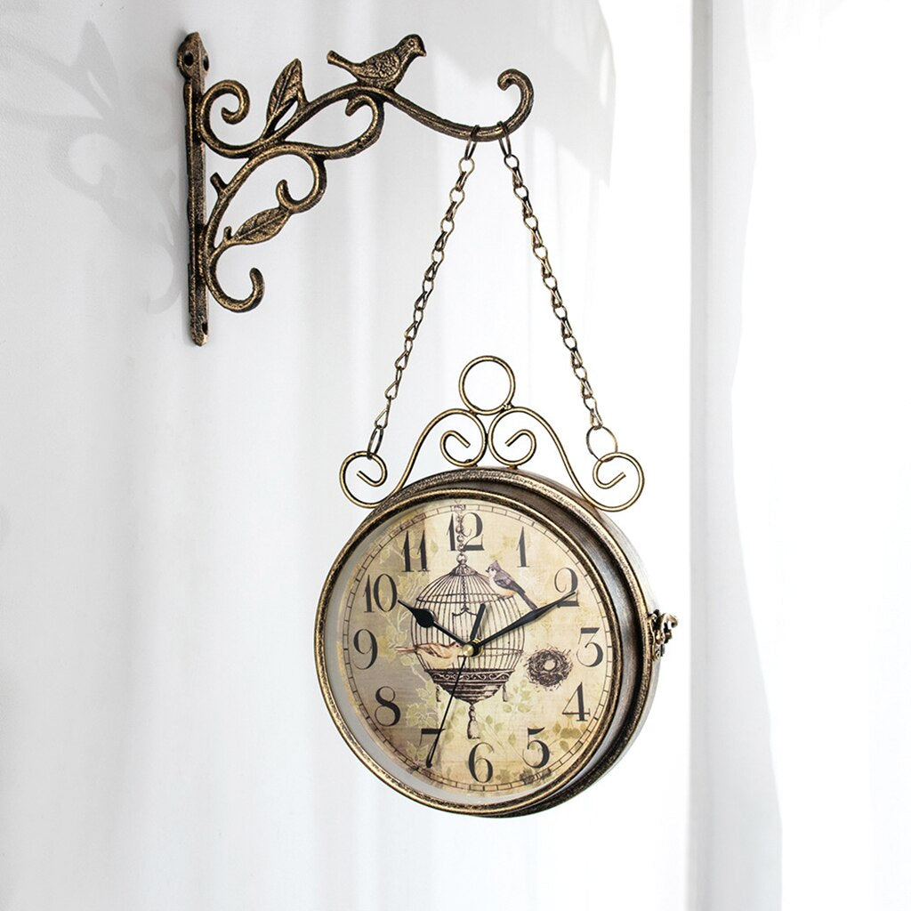 Retro Wandklok Vintage Station Design Circulair
