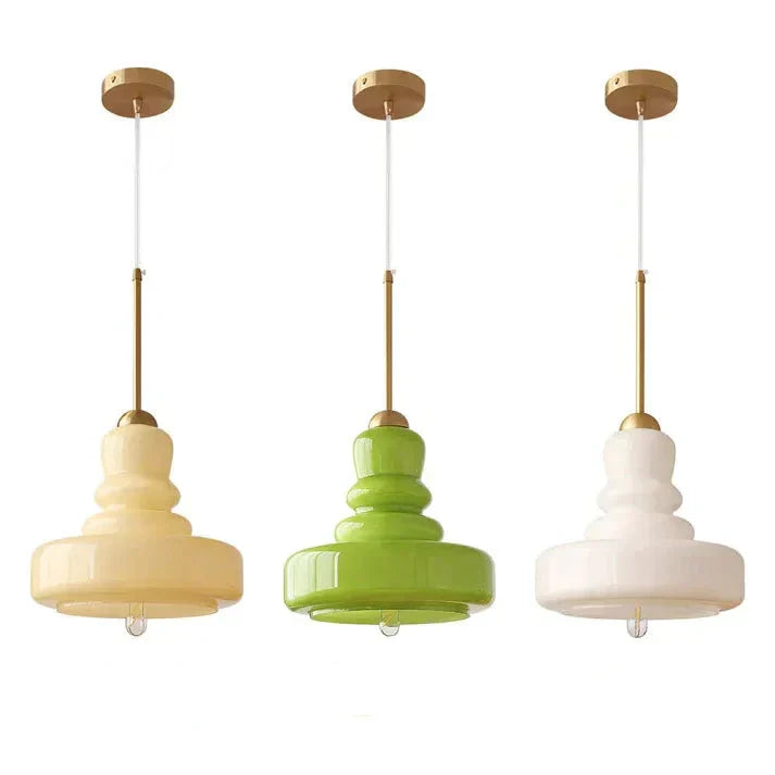 Bauhaus Hanglamp Pompoen Glazen Armatuur LED plafondlamp