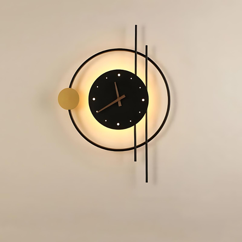 Wandklok Metal met LED Verlichting voor Thuis en Kantoor