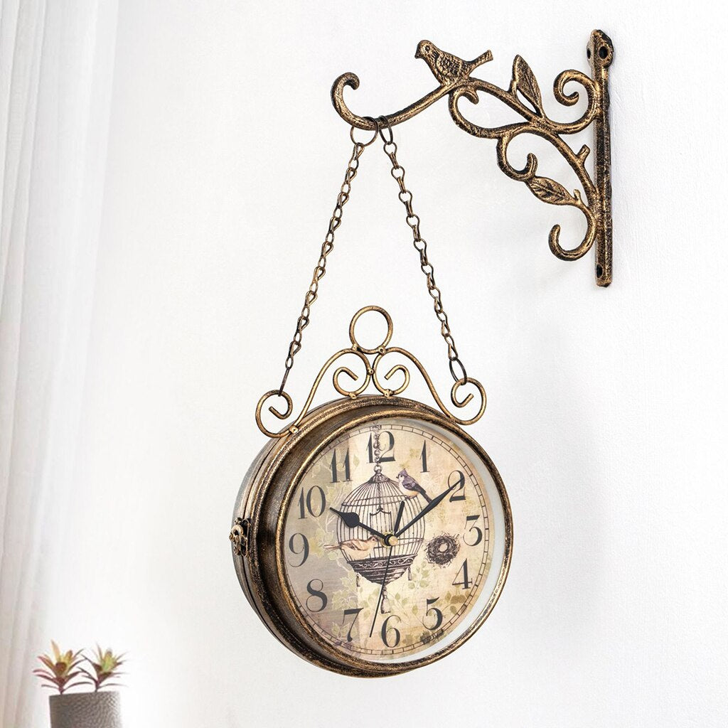 Retro Wandklok Vintage Station Design Circulair