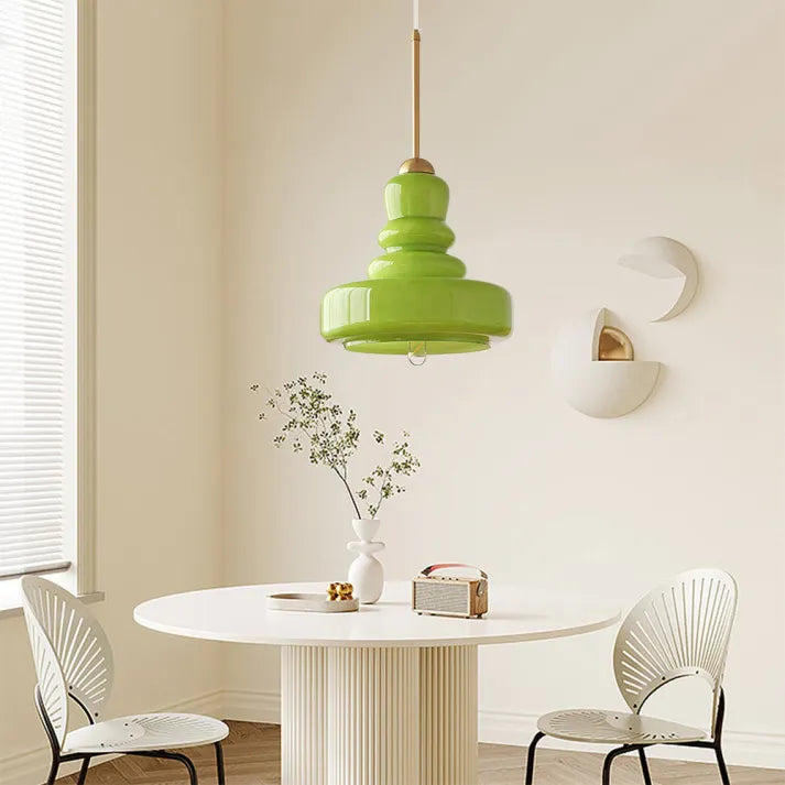 Bauhaus Hanglamp Pompoen Glazen Armatuur LED plafondlamp