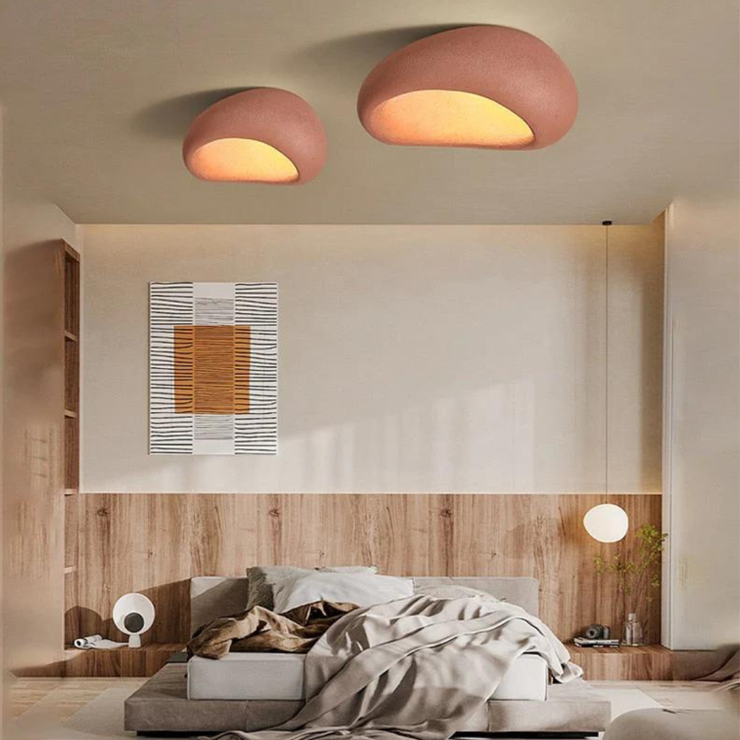 Plafondlamp Wabi Sabi LED Flush Mount Circular