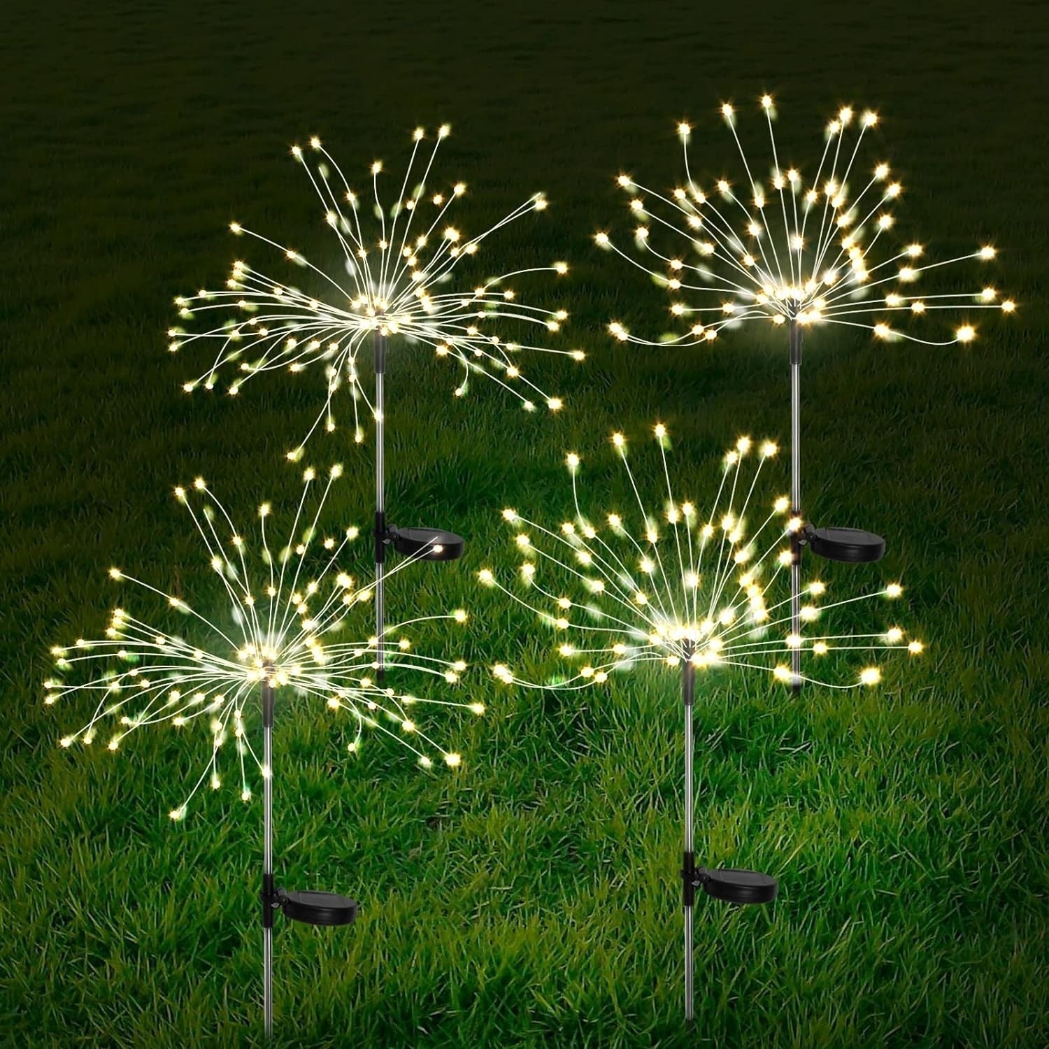 Zonne-energie Tuinlamp Vuurwerkstijl Buitendecoratie