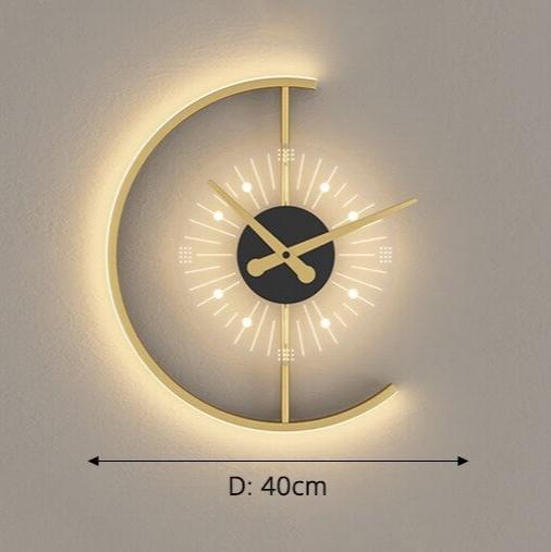 LED Wandklok met Ambient Verlichting voor Thuis en Kantoor