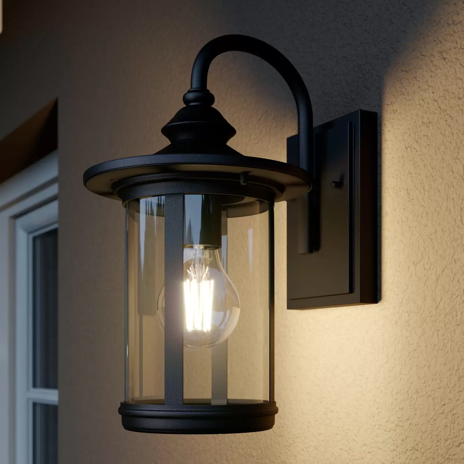 Buitenwandlamp met Glas voor Wandmontage