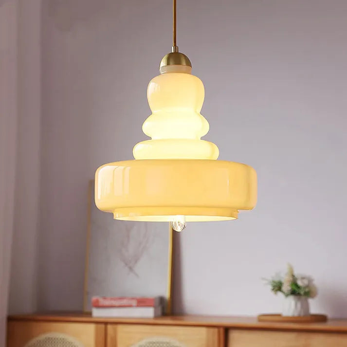 Bauhaus Hanglamp Pompoen Glazen Armatuur LED plafondlamp