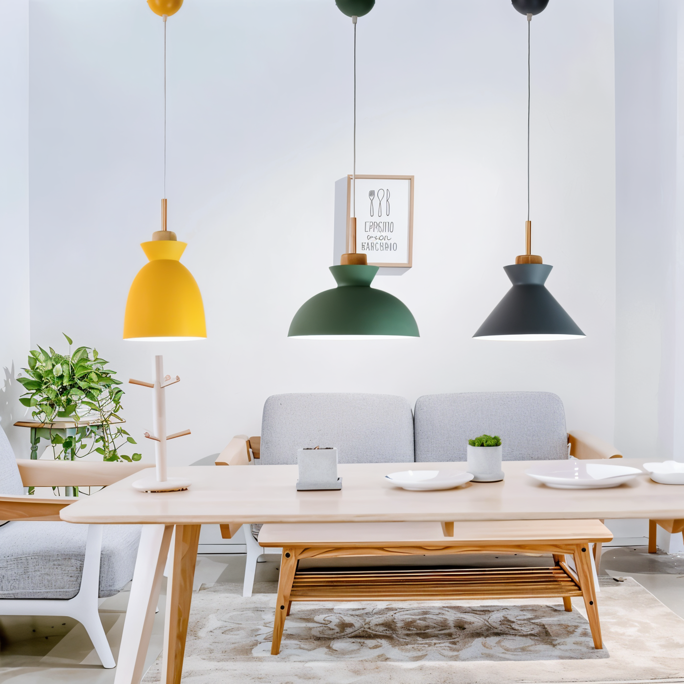 Hanglamp Macaron Kleur voor Thuis en Kantoor Decoratie