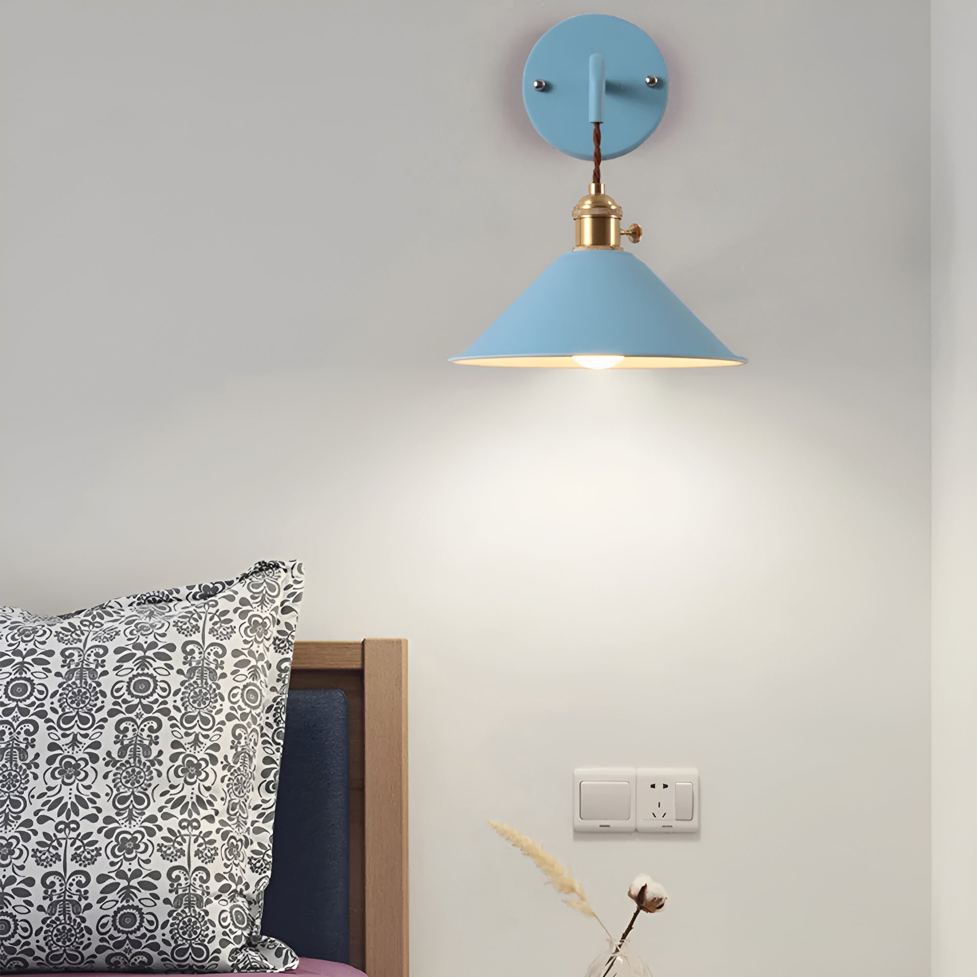Vintage Wandlamp Metaal Retro Decoratie