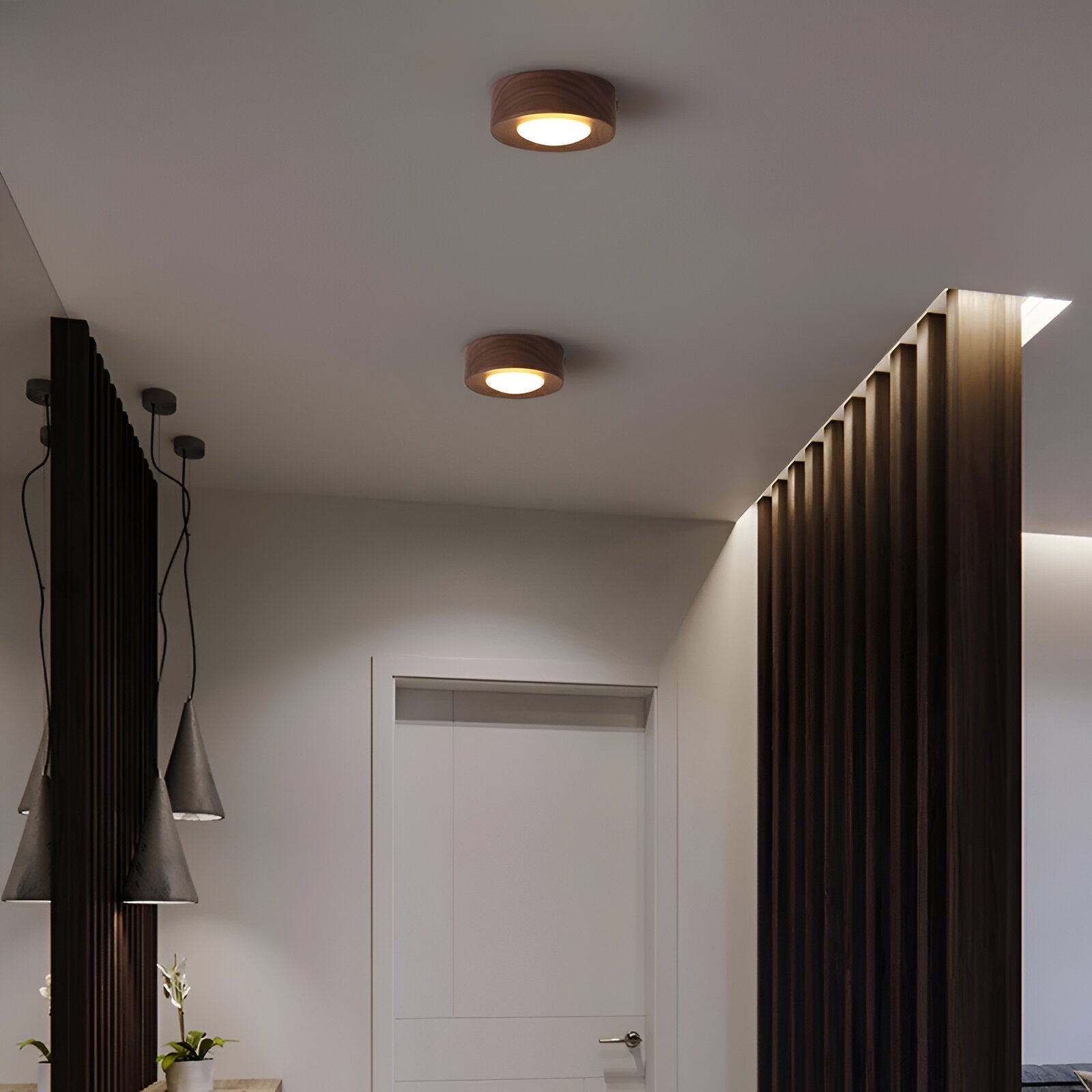 LED Plafondlamp Houten Flush Mount Circular  voor Thuis Kantoor