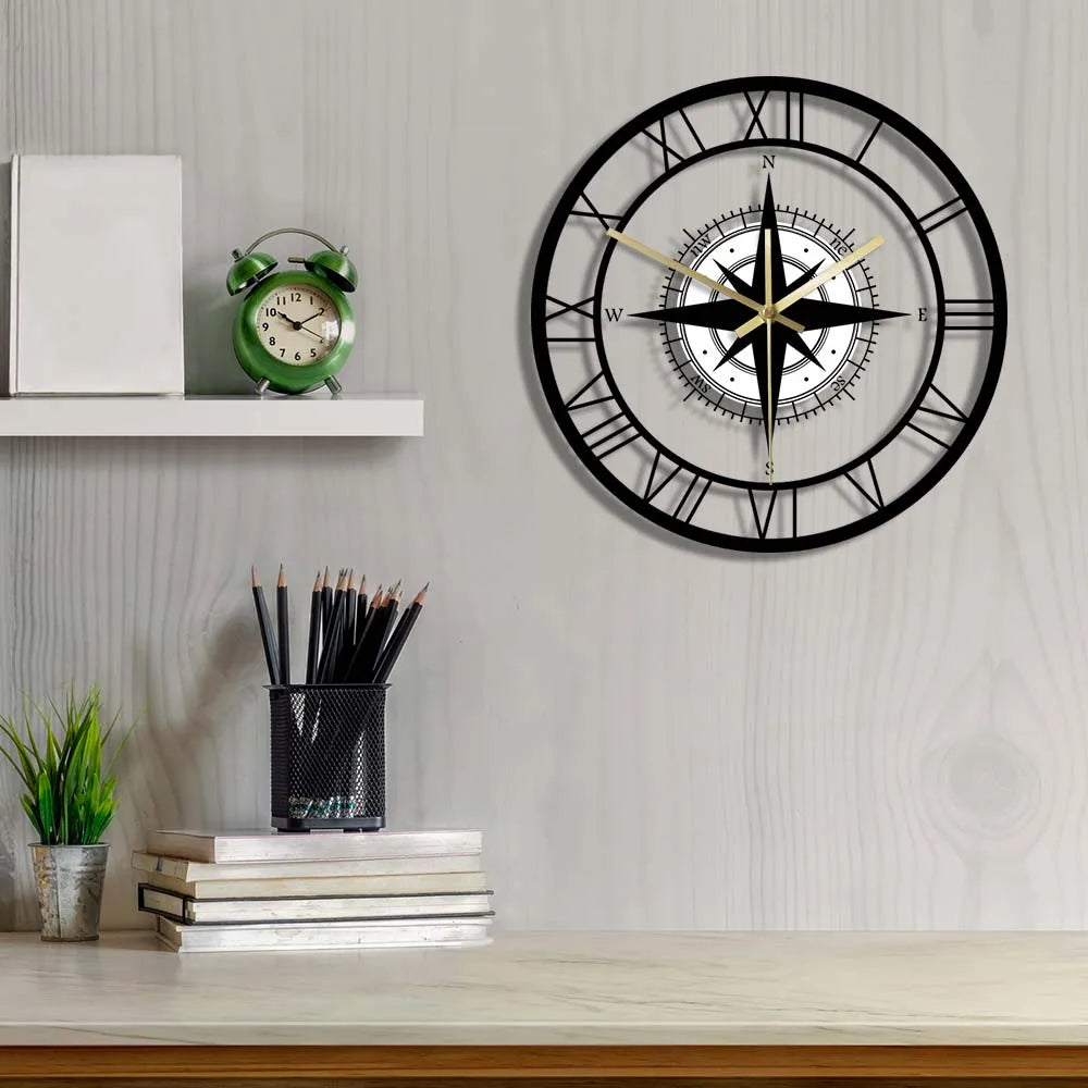 Wandklok Nautisch Stil Ontwerp Thuis Kantoor Decoratie Uniek