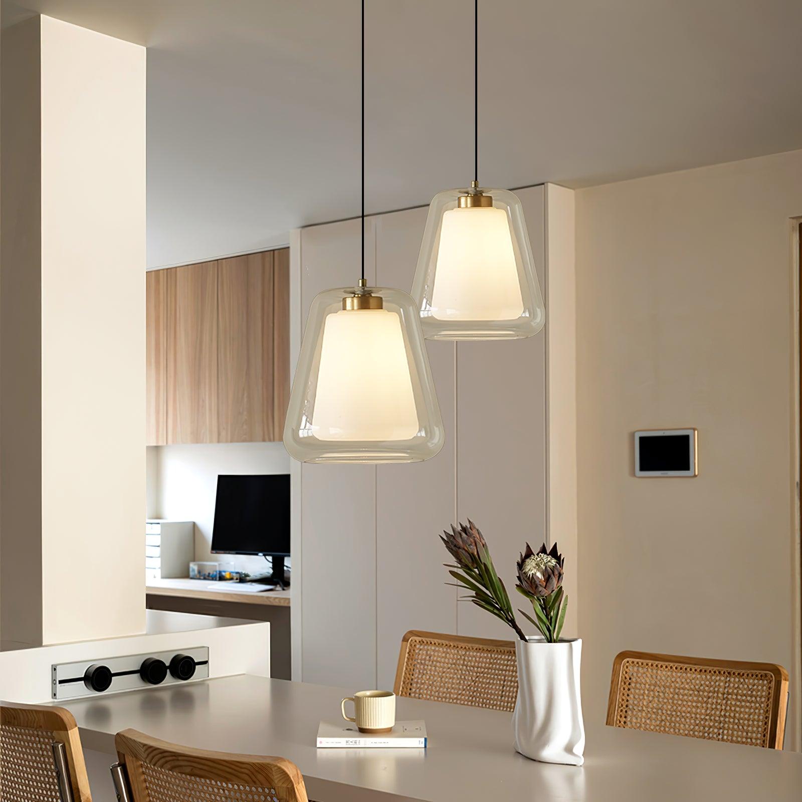 Hanglamp Glazen Voor Thuis en Kantoor - LED Verlichting
