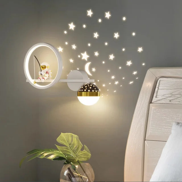 Astronaut Wandlamp LED Kinderkamer Ruimte Decor