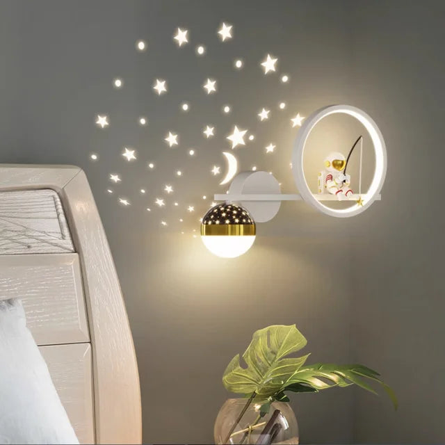 Astronaut Wandlamp LED Kinderkamer Ruimte Decor