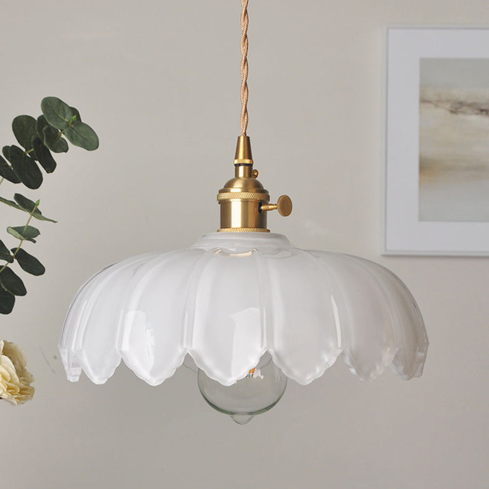Bloemvormige Glazen Hanglamp LED voor Thuis en Kantoor